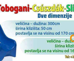 Prodajem TOBOGANE u tri dimenzije u raznim bojama!