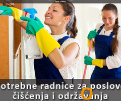 Potrebne radnice za poslove čišćenja i održavanja 60.000-120.000