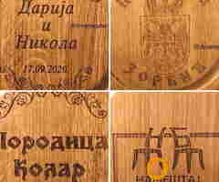 Izrada hrastovih drvenih ČUTURA sa gravurom - 5