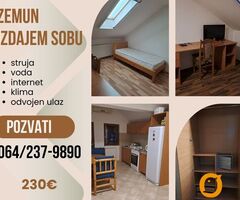 Zemun, Nova Galenika, izdajem sobu